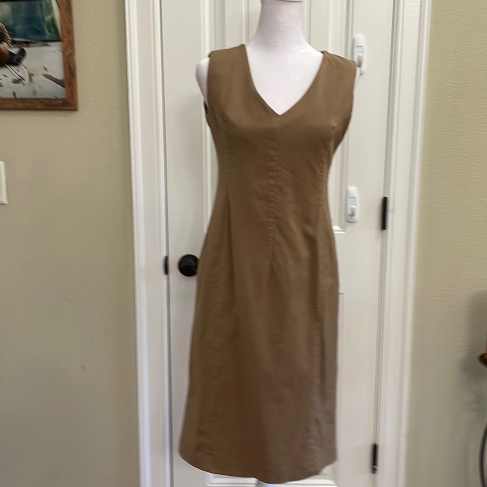 Tommy Hilfiger khaki wool blend dress.  2